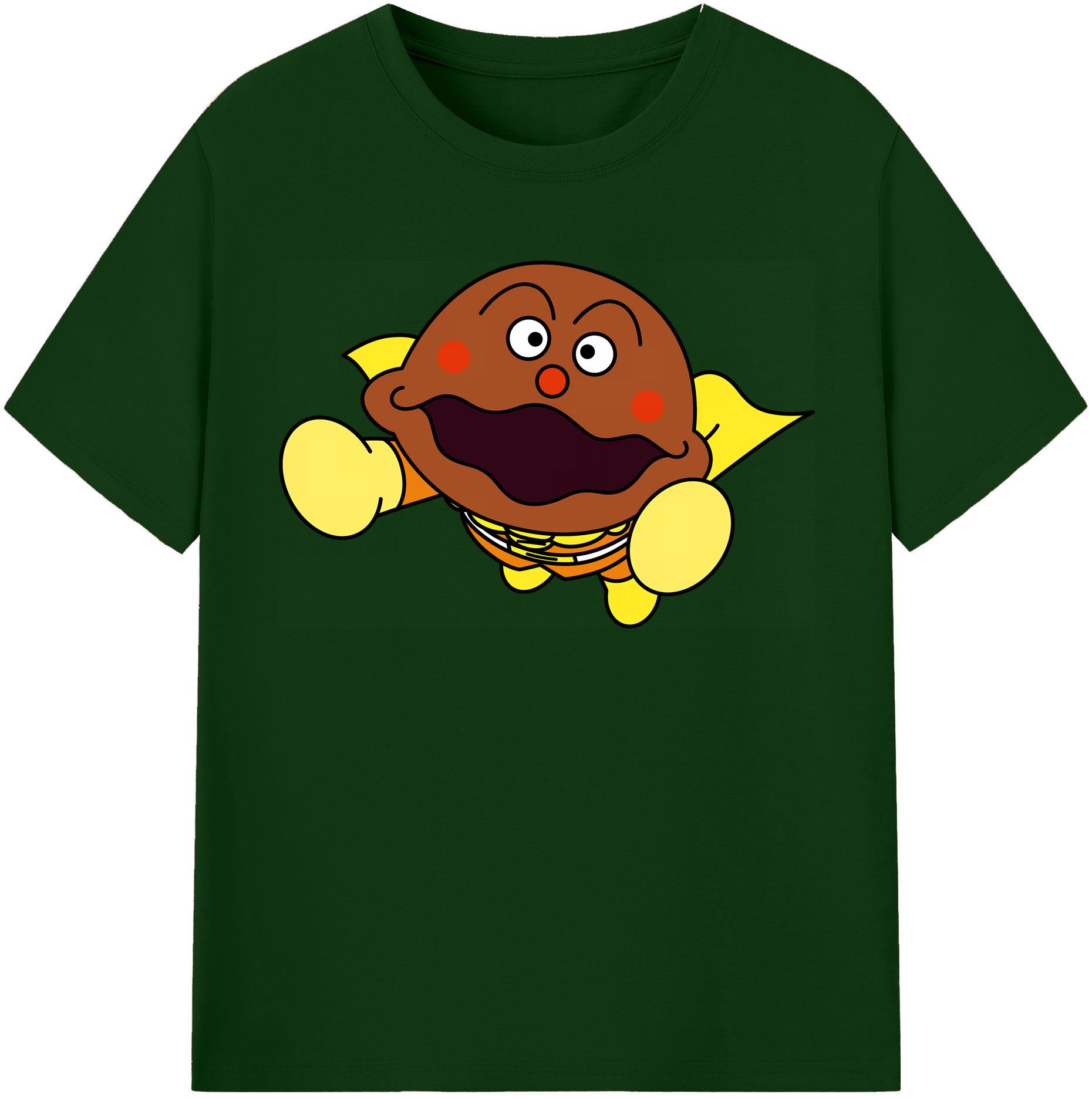 （画像用） アンパンマン Anpanman 綿100％半袖Tシャツ（フロントプリント）